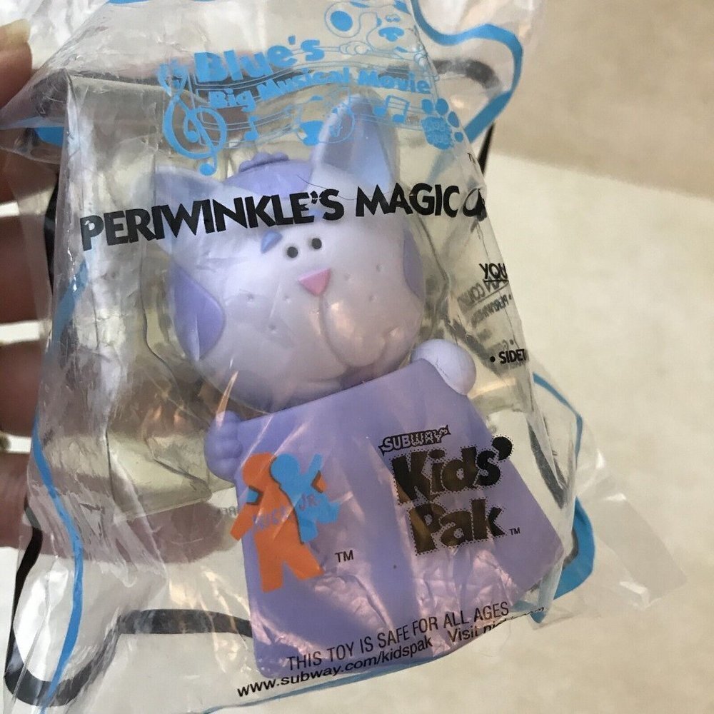 Vintage Subway Kids Pak Meal Nick Jr Blues Clues Periwinkle Magic Cape New